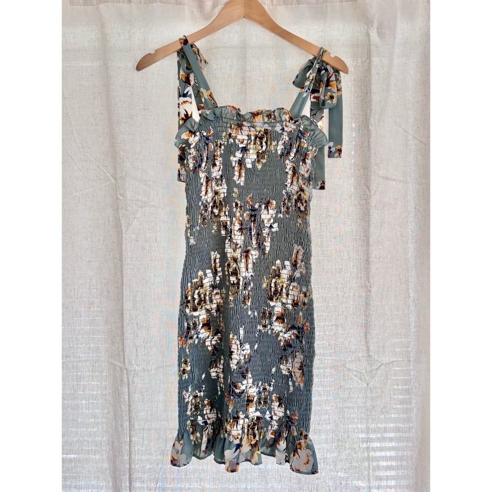 Free People Blue Floral Mini Dress